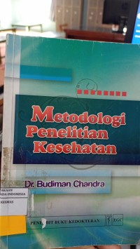 Image of Metodologi Penelitian Kesehatan
